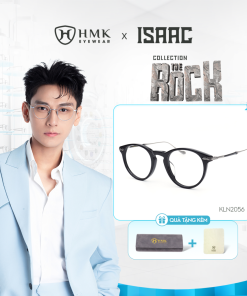 [HMK x ISAAC] Gọng Kính Kim Loại Phối Nhựa Cao Cấp HMK